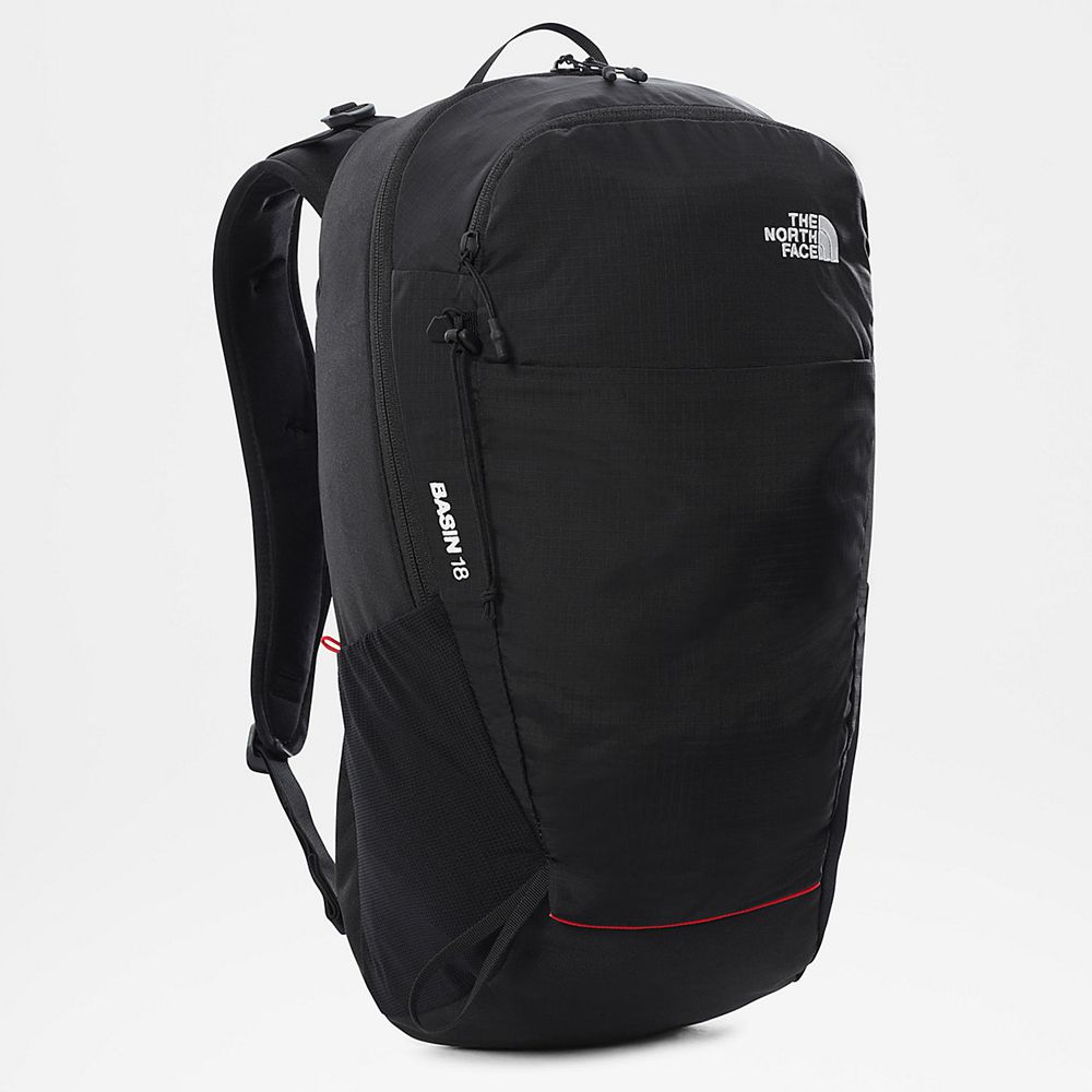 The North Face Backpacks Mens Australia - The North Face Basin 18L Black Hiking (BTR-937048)